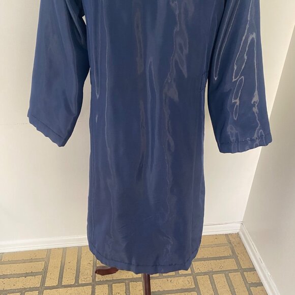 Alberta Ferretti Tech Long Jacket Coat Blue Vintage Y2K - Picture 10 of 12
